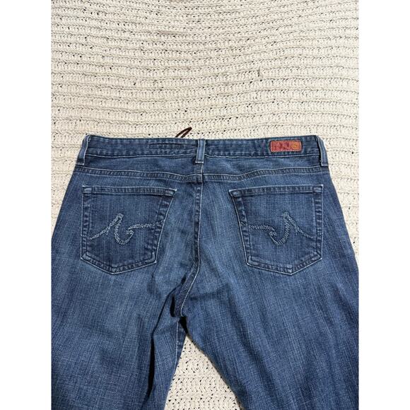 Adriano Goldschmied The Club Jeans Flare Womens 32 R Low Rise USA Blue AG BW2267 - Picture 11 of 12